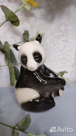 Статуэтка Панда медведь бамбуковый лфз