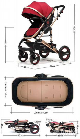 Новая коляска Wisеsоnlе 2в1, 3в1