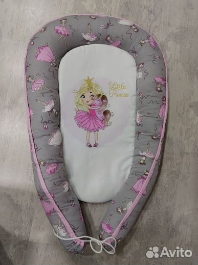 Кокон гнездышко с непромокаемым матрасом