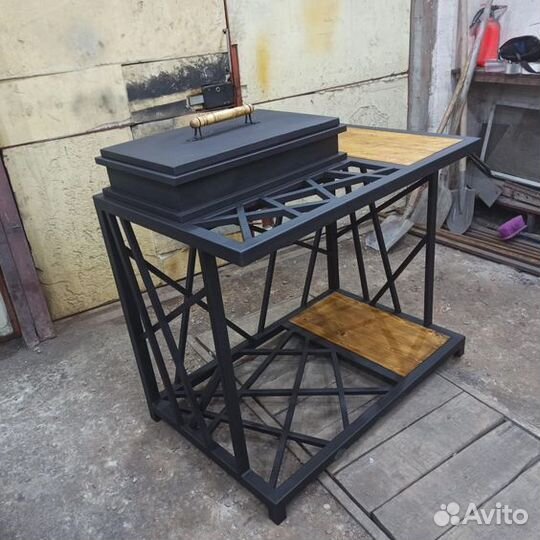 Мангал в стиле лофт