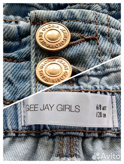Джинсовые шорты Gee Jay для девочки 128