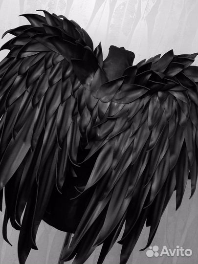 Крылья ангела черные