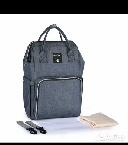 Рюкзак для мамы и малыша + крючки на коляску