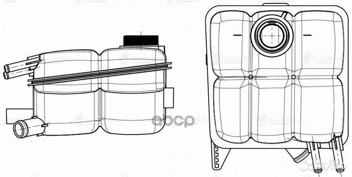 Бачок расширит. охл. жидкости для а/м Ford Focu