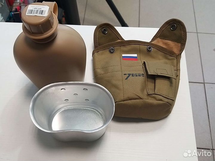 Котелок с флягой армейский