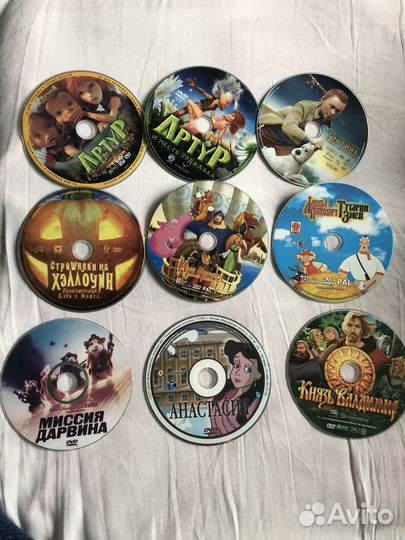 Dvd диски с мультфильмами и фильмами