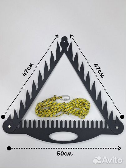 Донная коса с тросом 10м, очистка от водорослей