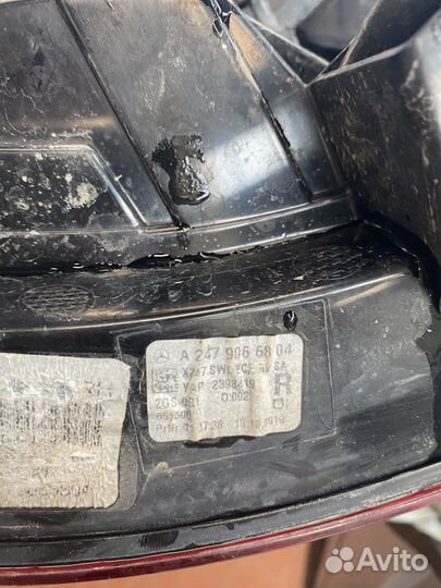 Фонарь задний GLB Mersedes