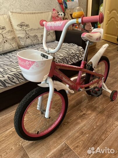 Супер Велосипед для девочки с корзинкой