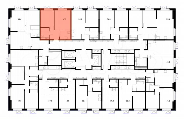 2-к. квартира, 37,7 м², 11/21 эт.