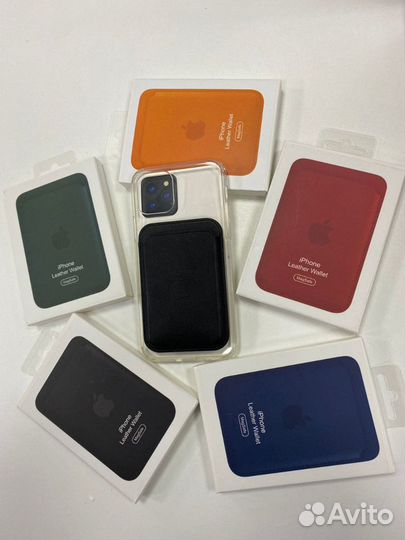 Чехол-бумажник Apple iPhone Leather Wallet MagSafe