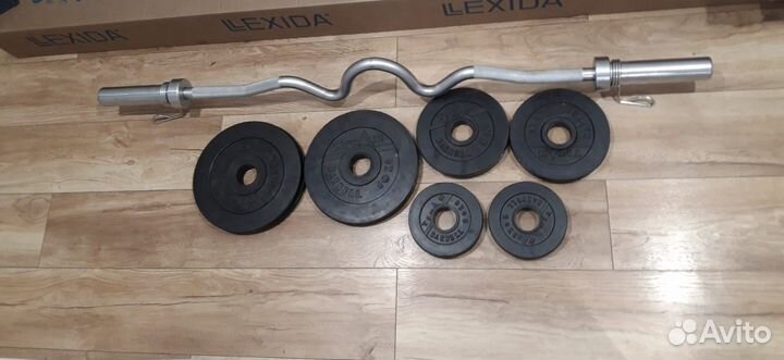 Штанга олимпийская с блинами 48кг