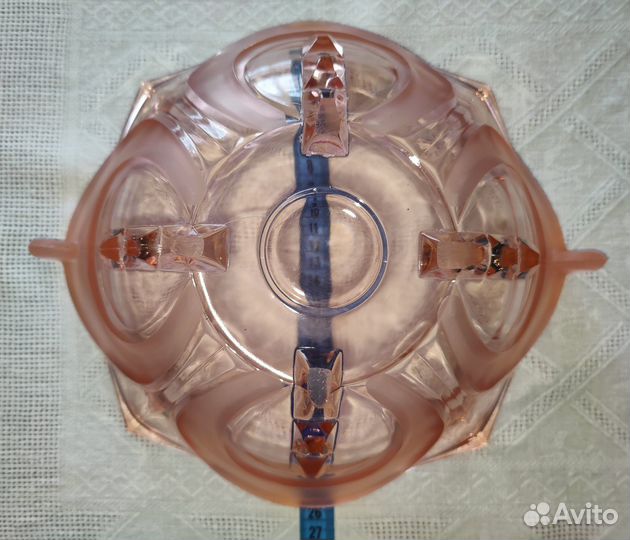 Ваза для фруктов Салатница Салатник Стекло СССР