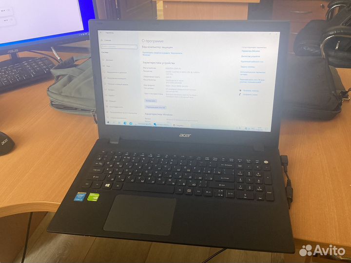 Ноутбук acer intel(R) Core(TM) i3-5005u 2GHz