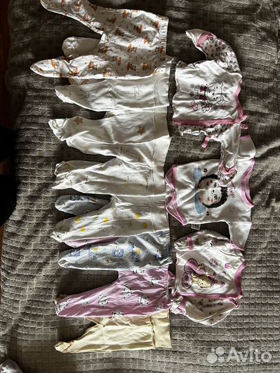 Детские вещи пакетом на девочку 56 62