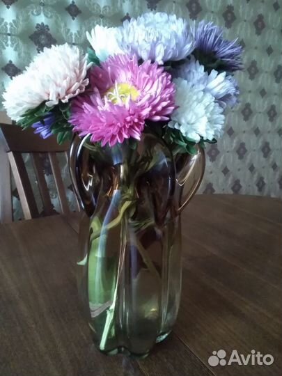 Ваза чешский хрусталь