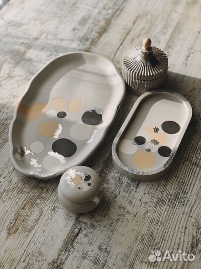 Гипсовый подарочный набор свечи