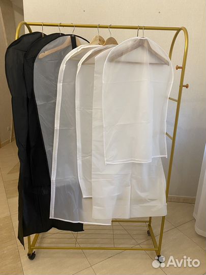 Чехол для одежды черный с окошком