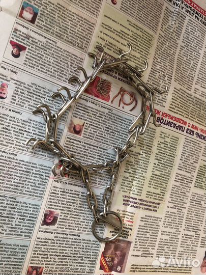 Железный ошейник с шипами