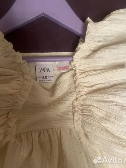 Платье Zara 86 92 и бант повязка