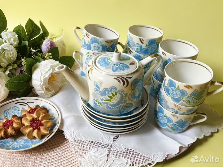 Чайный сервиз вербилки СССР чайные пары