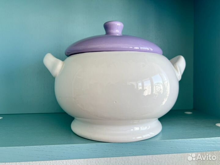 Горшок для запекания керамика новый