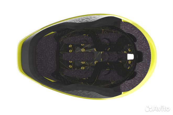 Велошлем Scott Split Plus / Черно-желтый