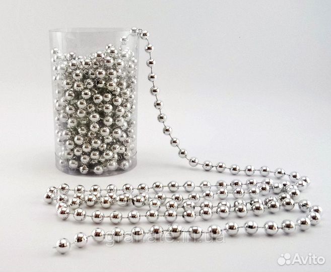 Украшение елочное бусы