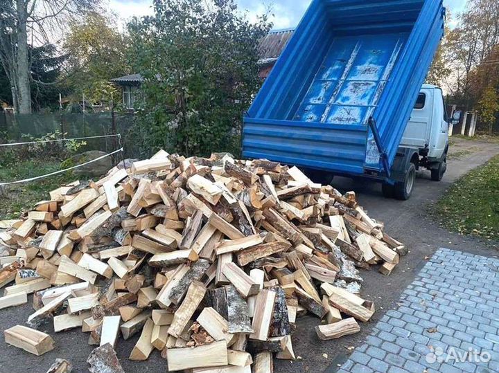 Дрова березовые. Колотые