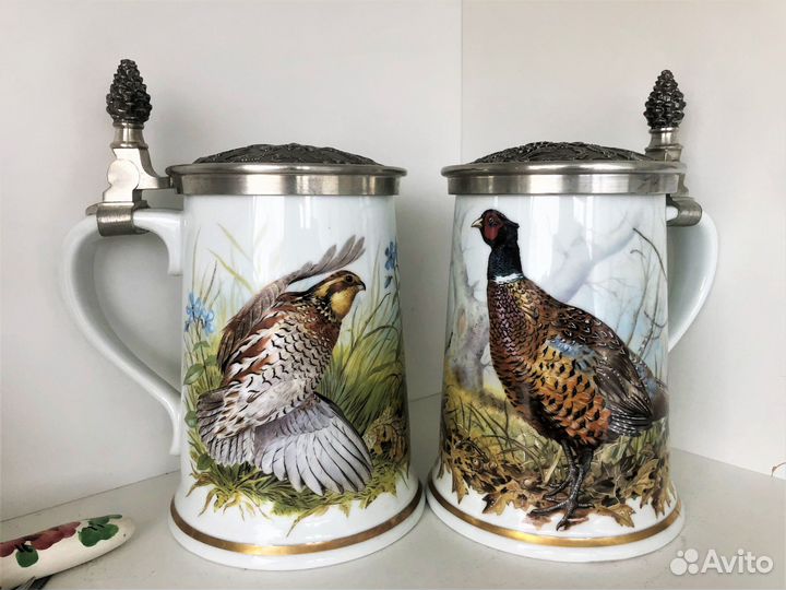 Коллекционная пивная кружка 1 л.Franklin Porcelain