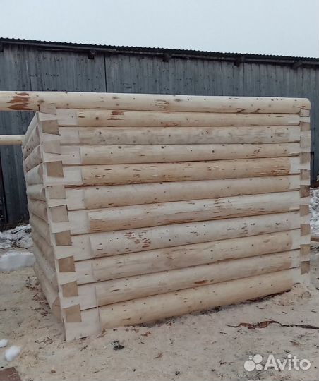 Сруб для бани 3х3, высота 210