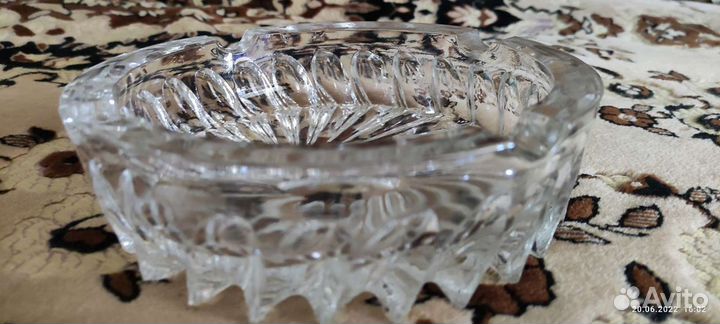 Хрустальная сигарная пепельница