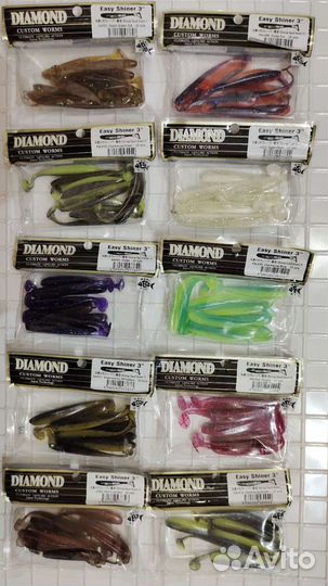 Keitech diamond easy shiner 3 дюйма