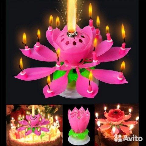 Свеча Музыкальный цветок