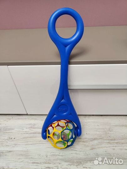 Игрушки для детей самолет и шар каталка ручная