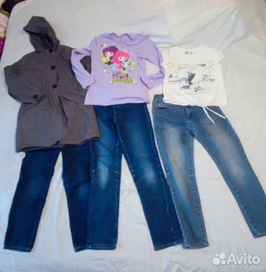 Пакет вещей для девочки 122/128-134