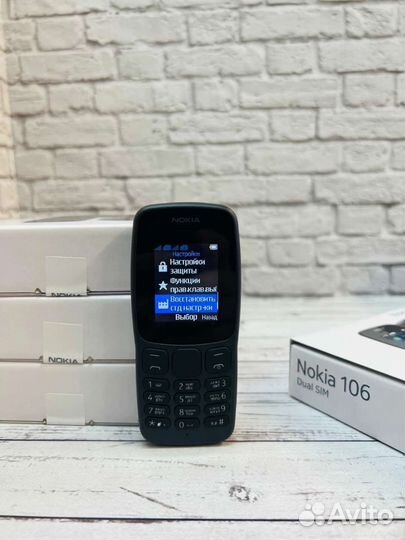 Телефон nokia 106 2sim новый