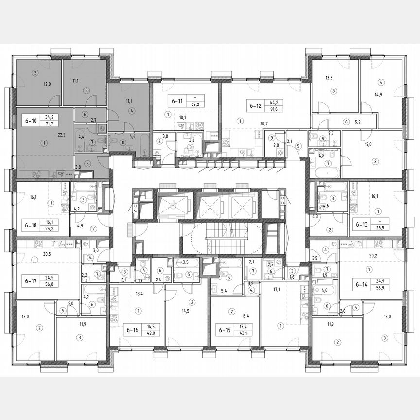 3-к. квартира, 70,7 м², 3/30 эт.