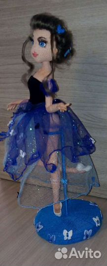 Игрушки вязаные крючком кукла балерина