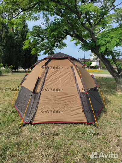 Палатка 4-х местная быстросборная 2 в 1