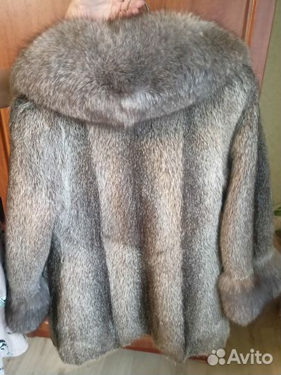 Шубы из Нутрии с песцовым воротником