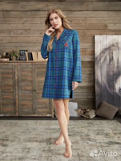 Халат женский фланель