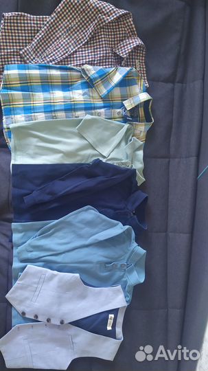 Фирменные рубашки, поло, жилет р.122