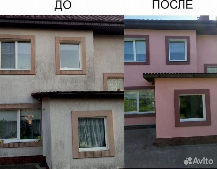 Фасадные работы, свои леса