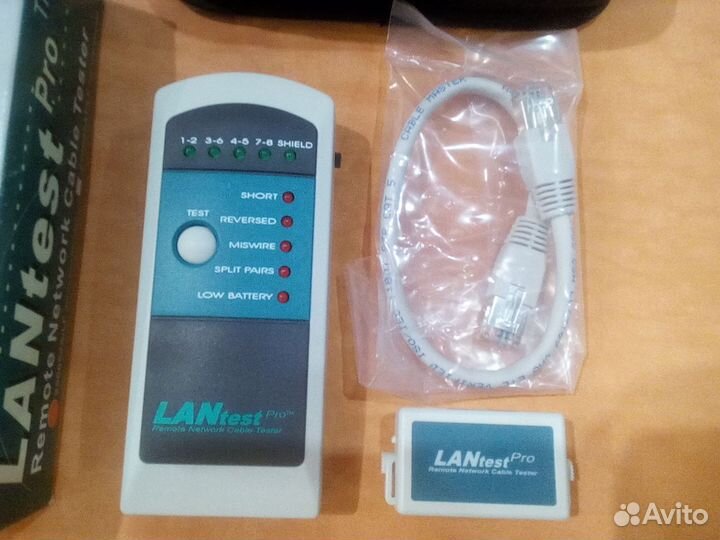 Тестер для патчкордов и кабеля Hobbes lantest Pro