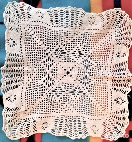 Ажурные салфетки, вышитые крючком
