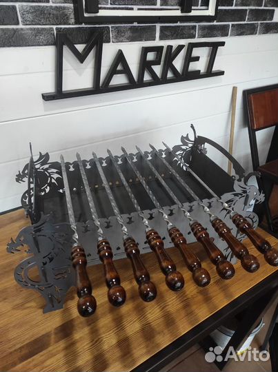 Мангал. Казан. Печь. Шампура. Подарочный набор