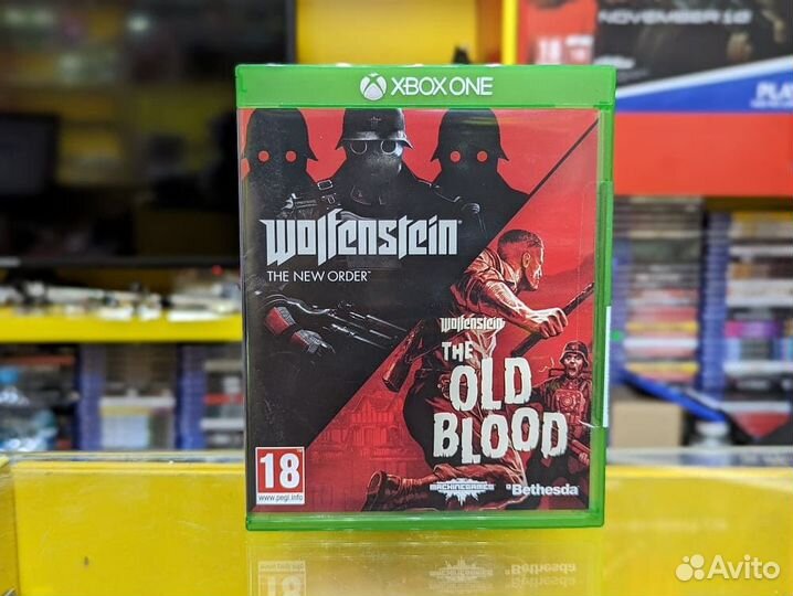 Wolfenstein New Order + Old Blood xbox ONE рус бу