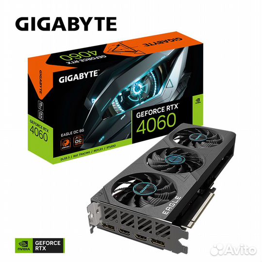 Видеокарта Gigabyte geforce RTX 4060 eagle OC 8G