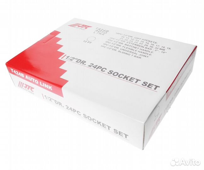 Набор головок торцевых 12-гранных 1/2